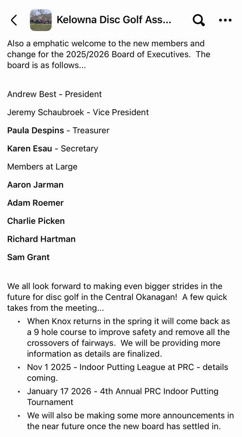 October 2025 AGM Summary October 2025 AGM Summary